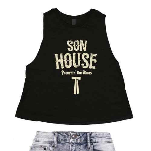Son House Southern Bow Tie Racerback Crop Top - Women's