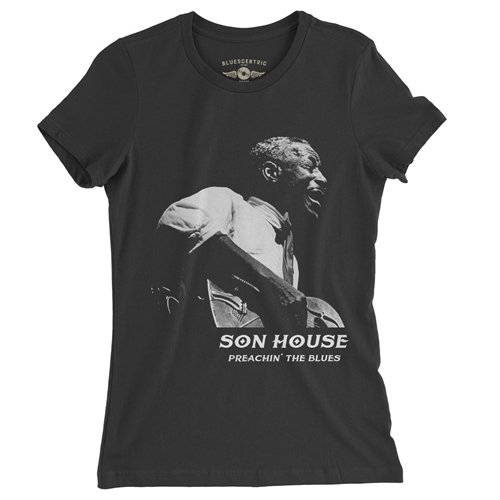 Graphic Son House Contrast Ladies T Shirt - Relaxed Fit