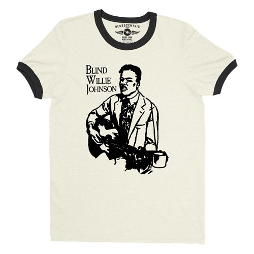 Blind Willie Johnson Line Cut Ringer T-Shirt