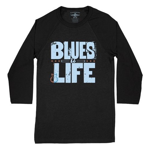 The Blues Is Life Baseball T-Shirt