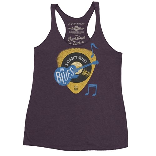 Can't Quit The Blues Racerback Tank - Women's