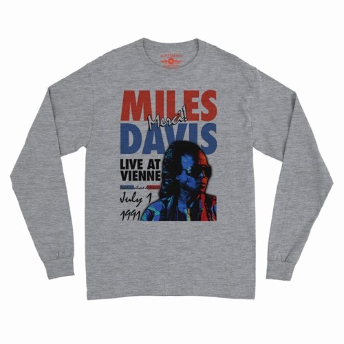 Miles Davis Live in France Vintage Concert Long Sleeve T-Shirt