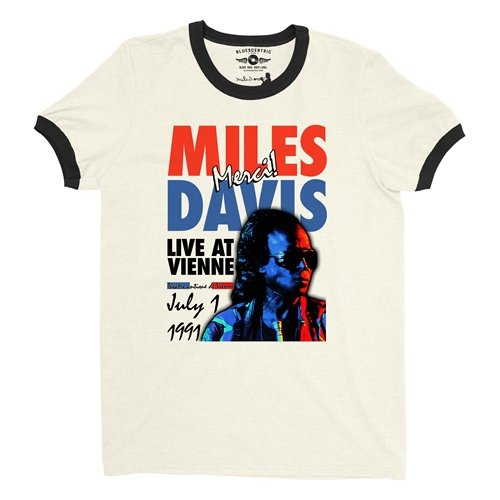 Miles Davis Live in France Vintage Concert Ringer T-Shirt