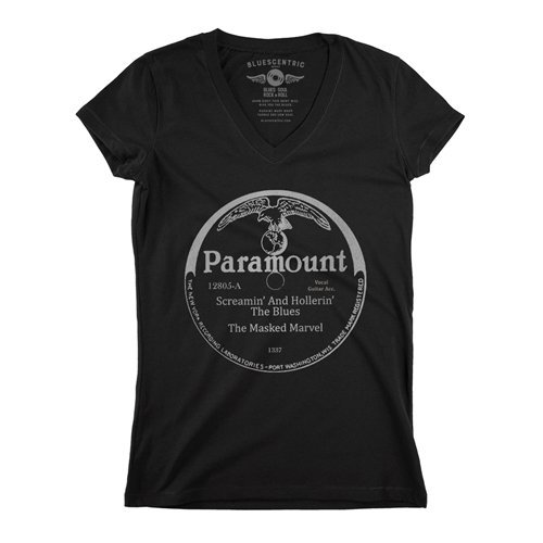 Screamin' And Hollerin' the Blues Paramount V-Neck T Shirt - Women's