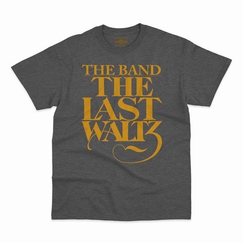 The Band The Last Waltz GOLD Logo T-Shirt - Classic Heavy Cotton