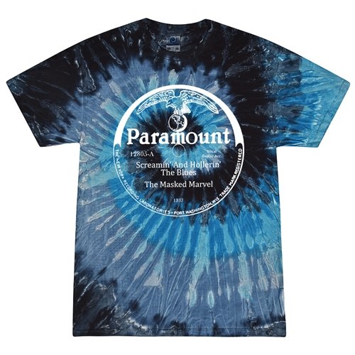 Screamin' And Hollerin' the Blues Paramount Tie-Dye T-Shirt - Bluesy Blue