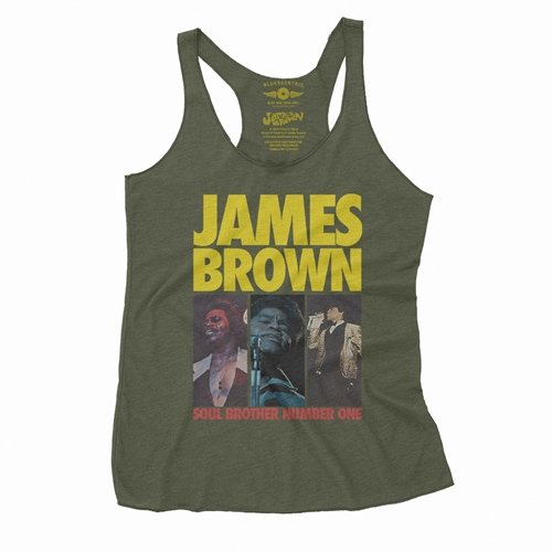 James Brown Soul Brother #1 Collage Racerback Tank - Women's