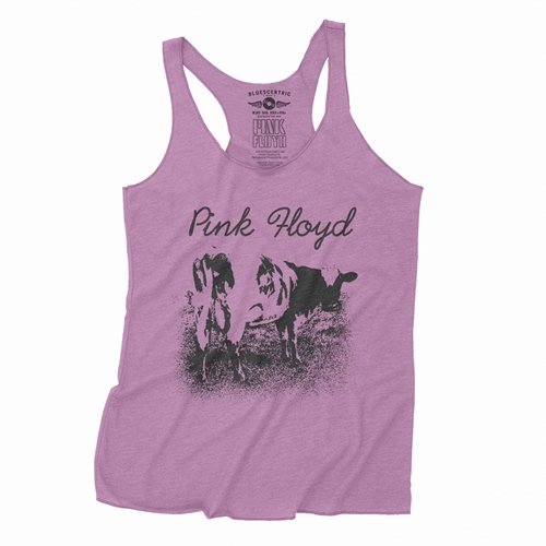 One Color Pink Floyd Atom Heart Mother Racerback Tank - Women's