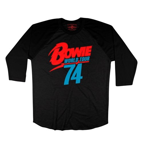 David Bowie '74 Vintage Tour Baseball T-Shirt