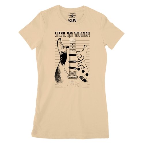 Ladies Stevie Ray Vaughan Guitar T Shirt - Relaxed Fit