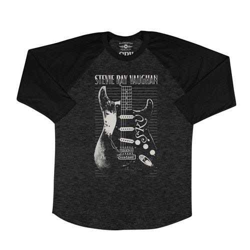 Stevie Ray Vaughan Guitar Baseball T-Shirt