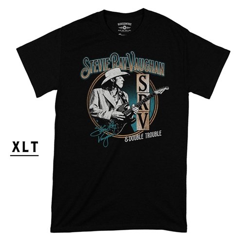 XLT Stevie Ray Vaughan Circle Guitar T-Shirt - Men's Big & Tall