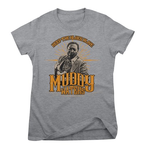 Muddy Waters Keep the Blues Alive Ladies T Shirt