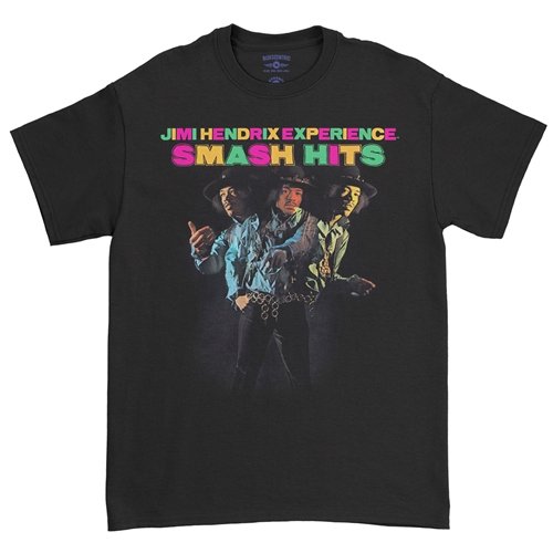 Jimi Hendrix SMASH HITS Album Cover T-Shirt - Classic Heavy Cotton