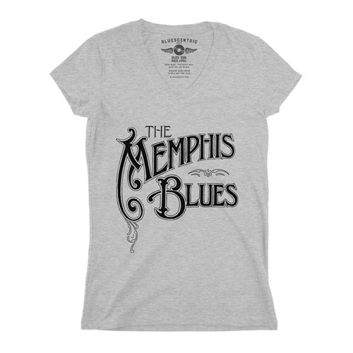 The Memphis Blues V-Neck T Shirt - Women's