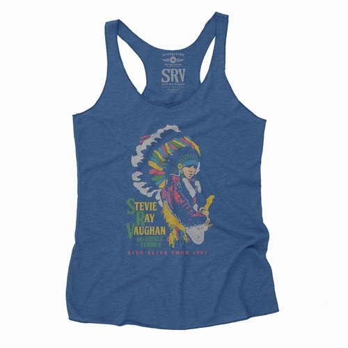 Stevie Ray Vaughan 1987 Vintage Tour Racerback Tank - Women's