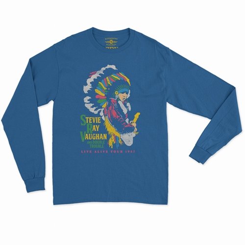 Stevie Ray Vaughan 1987 Vintage Tour Long Sleeve T-Shirt