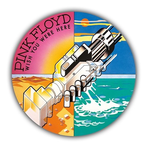 Pink Floyd Robot Hands Round Aluminum Sign - 11.75" Round