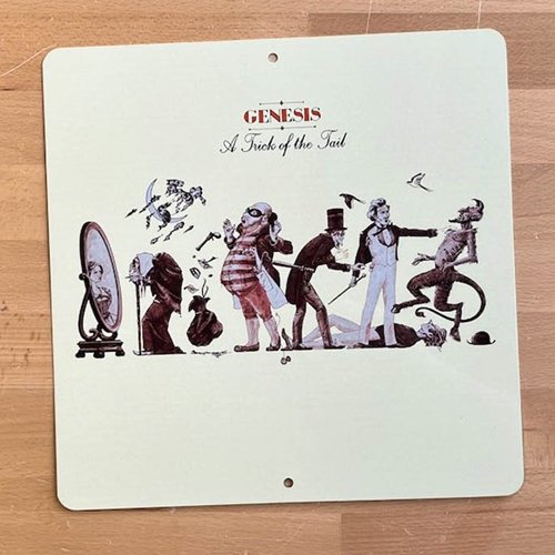 Genesis Trick of the Tail Aluminum Sign - 12 x 12 in