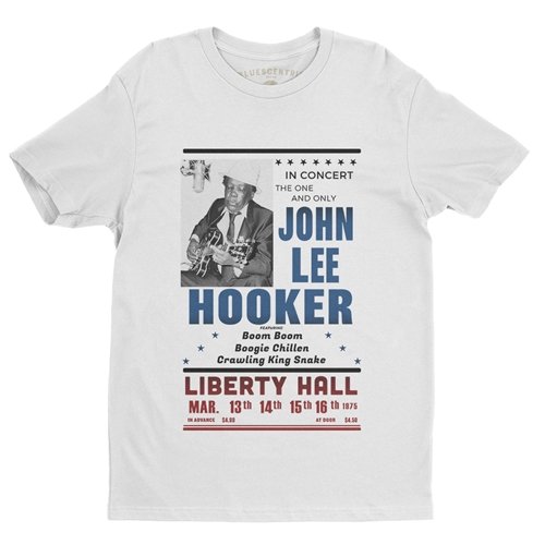 John Lee Hooker Vintage Concert T-Shirt - Lightweight Vintage Style