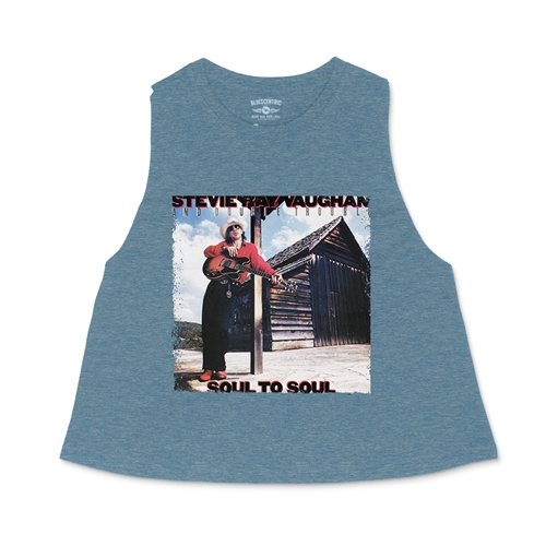 Stevie Ray Vaughan Soul To Soul Racerback Crop Top - Women's