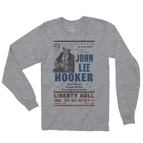 John Lee Hooker Vintage Concert Long Sleeve T-Shirt