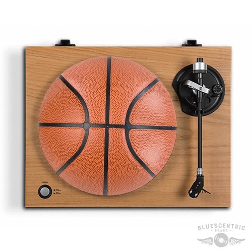 Graphic Spinning Basketball Turntable Slip Mat