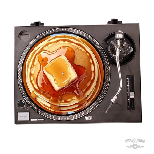Graphic Pancake & Syrup Vinyl Record Turntable Slip Mat