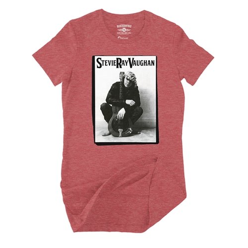 Candid Stevie Ray Vaughan Resonator Ladies T Shirt - Relaxed Fit