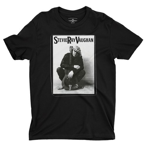 Candid Stevie Ray Vaughan Resonator T-Shirt - Lightweight Vintage Style