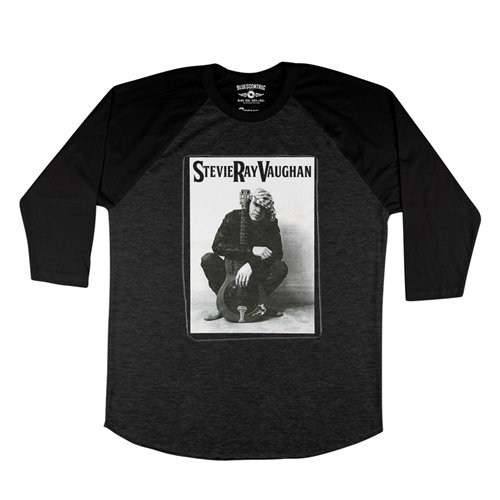 Candid Stevie Ray Vaughan Resonator Baseball T-Shirt