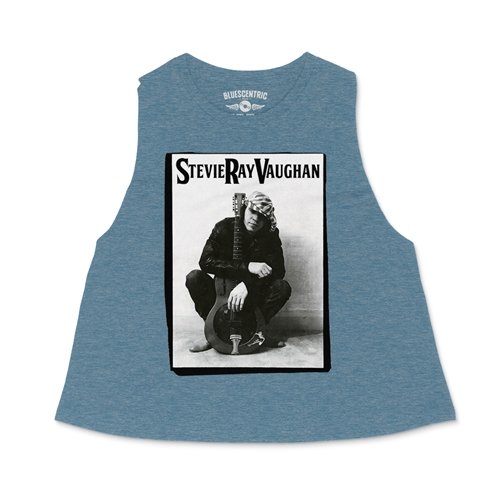 Candid Stevie Ray Vaughan Resonator Racerback Crop Top - Women's