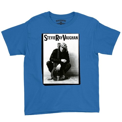 Candid Stevie Ray Vaughan Resonator Youth T-Shirt - Lightweight Vintage Children & Toddlers