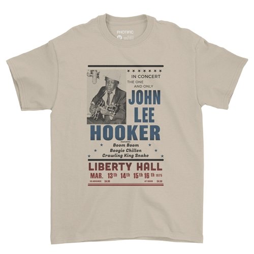 John Lee Hooker Vintage Concert T-Shirt - Classic Heavy Cotton