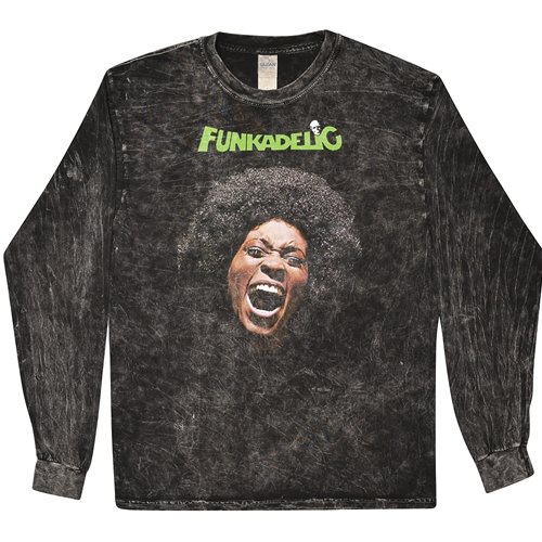 Funkadelic Maggot Brain Album Cover Long Sleeve T-Shirt - Black Mineral Wash