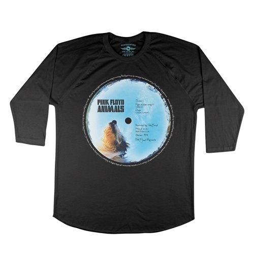 Pink Floyd Animals Vinyl Label Baseball T-Shirt