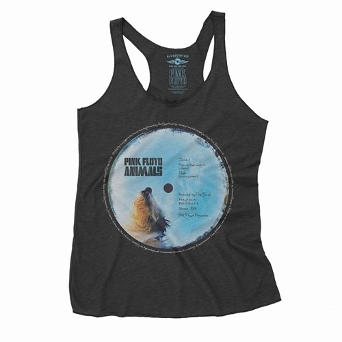 Pink Floyd Animals Vinyl Label Racerback Tank - Women's