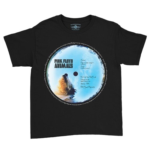Pink Floyd Animals Vinyl Label Youth T-Shirt - Lightweight Vintage Children & Toddlers