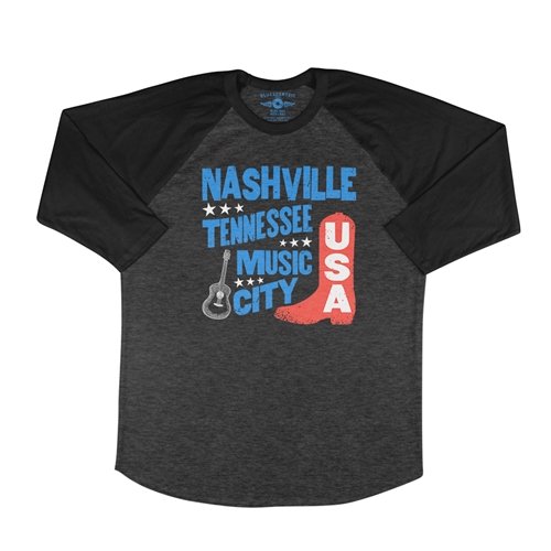 Nashville Music City USA Baseball T-Shirt