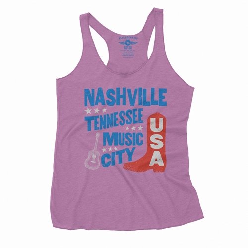 Nashville Music City USA Racerback Tank - Women's