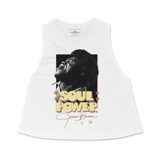 James Brown SOUL POWER Racerback Crop Top - Women's