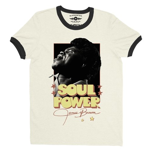 James Brown SOUL POWER Ringer T-Shirt