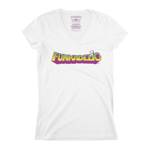 Mardi Funkadelic Logo V-Neck T Shirt - Women's