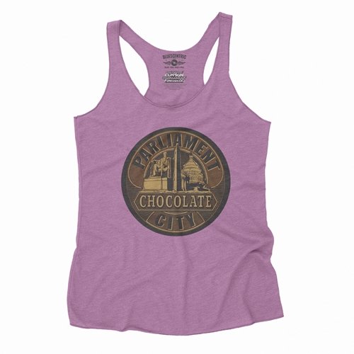 Parliament Chocolate City Album Cover Racerback Tank - Women's