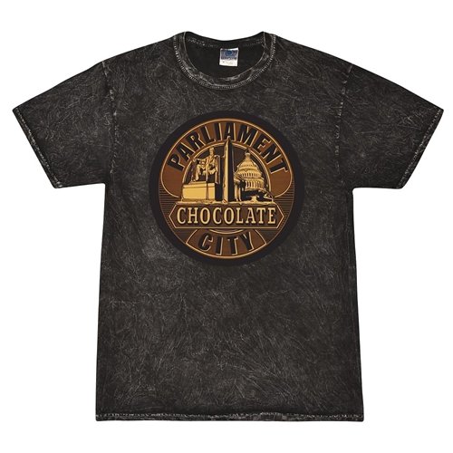 Parliament Chocolate City Album Cover T-Shirt - Black Mineral Wash