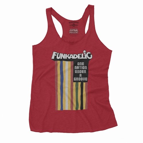 Funkadelic One Nation Under a Groove Flag Racerback Tank - Women's