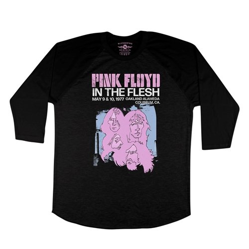 Pink Floyd In The Flesh Sketch Baseball T-Shirt