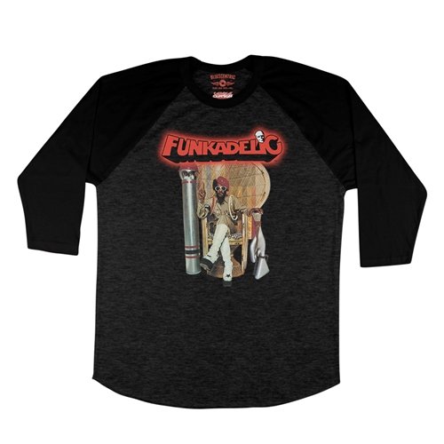 Funkadelic Uncle Jam Peacock Chair Baseball T-Shirt