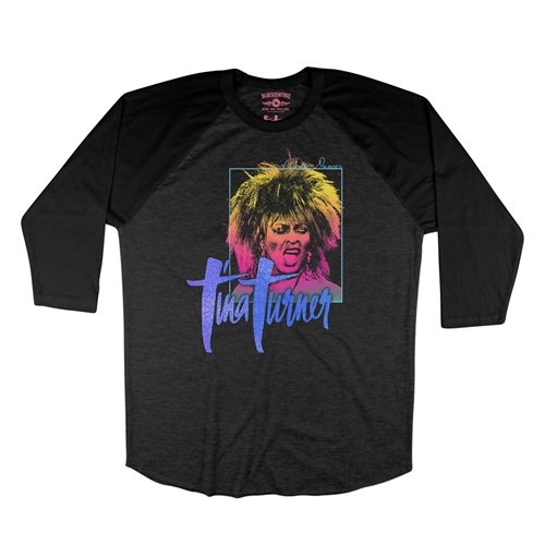 Tina Turner Tilted Gradient Baseball T-Shirt