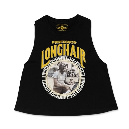 Crop Tank Heather Black